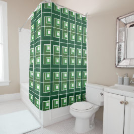 Cortina De Ducha Green Topsy Turvy