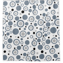 Gris pizarra negro lunares