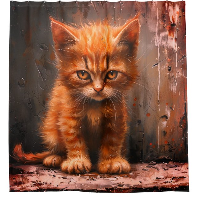Cortina De Ducha Grumpy Kitten (Anverso)