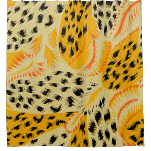 Cortina De Ducha grupo de fondo de textura de la piel de animales m