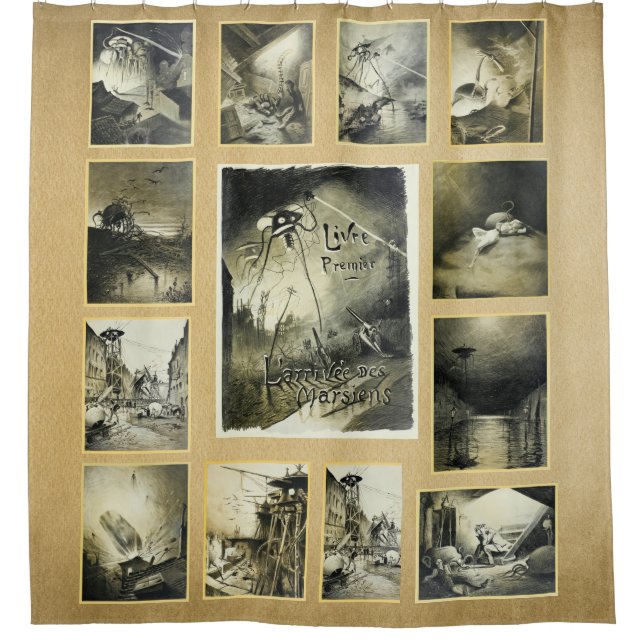 Cortina De Ducha Guerra de Ciencia Ficción del Mundo (Anverso)