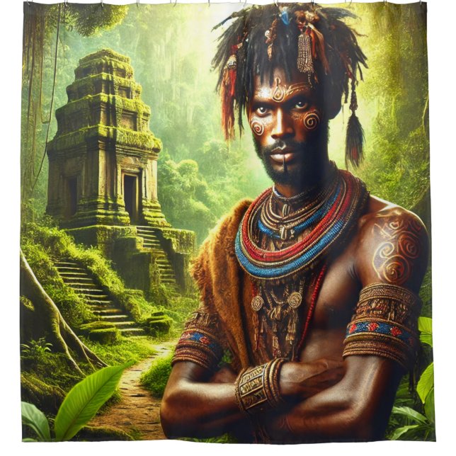 Cortina De Ducha Guerrero (Anverso)