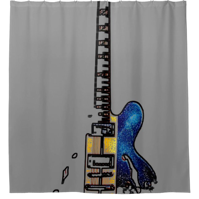 Cortina De Ducha Guitar 4 sccnm (Anverso)