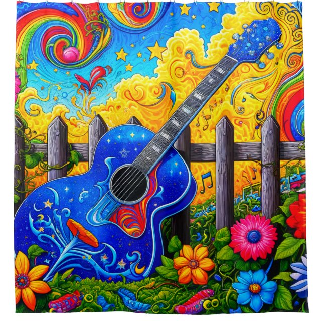 Cortina De Ducha Guitarra (Anverso)