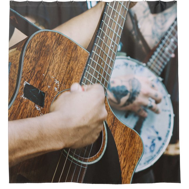 Cortina De Ducha Guitarra Awesome (Anverso)