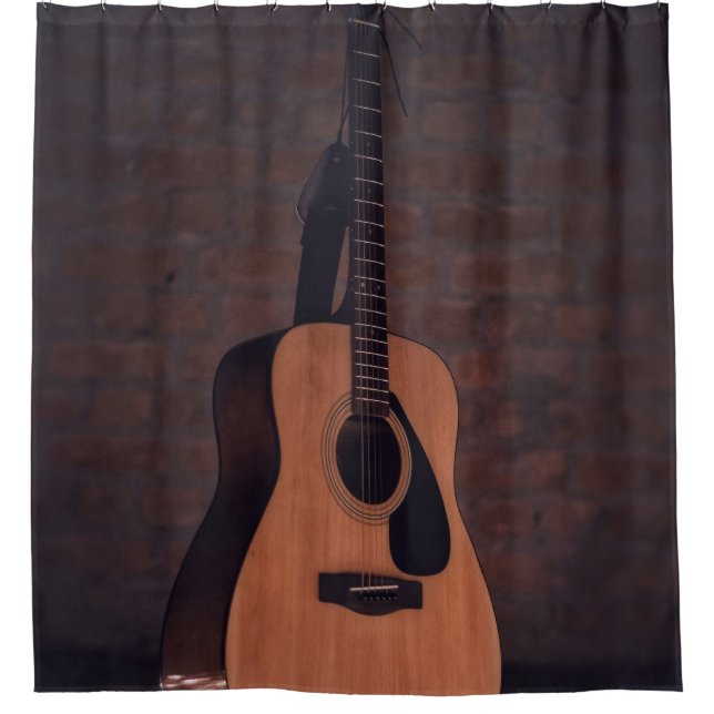 Cortina De Ducha Guitarra hermosa (Anverso)