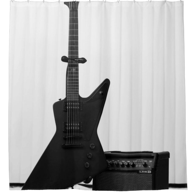 Cortina De Ducha Guitarra hermosa (Anverso)