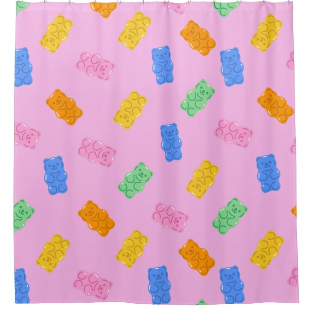 Cortina De Ducha Gummy Bear Aesthetic (Anverso)