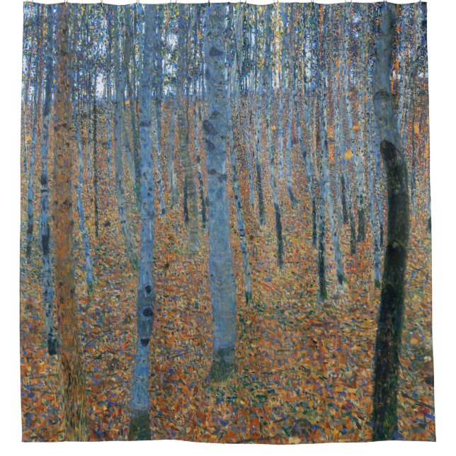 Cortina De Ducha Gustav Klimt Beech Tree Forest Grove (Anverso)