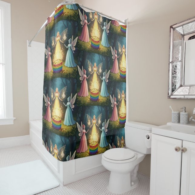 Cortina De Ducha Hada de la Riqueza Nupcial (In situ)