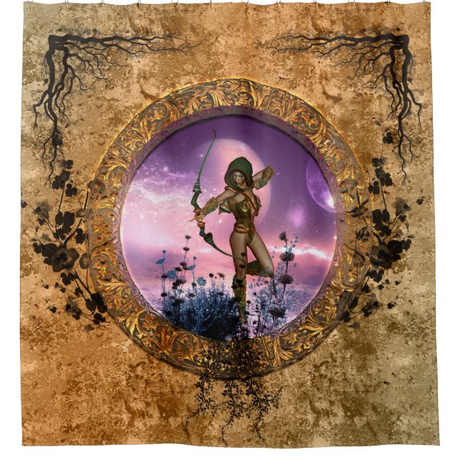 Cortina De Ducha Hada hermosa (Anverso)