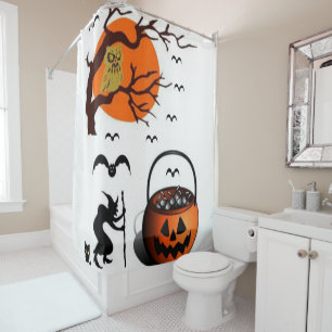 Cortina de ducha Halloween