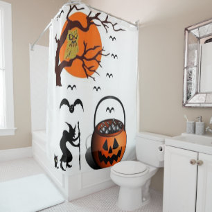 Cortina de ducha Halloween