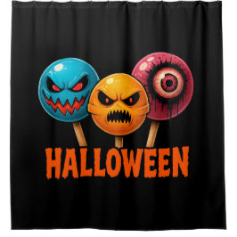 Cortina De Ducha Halloween de dulces siniestros