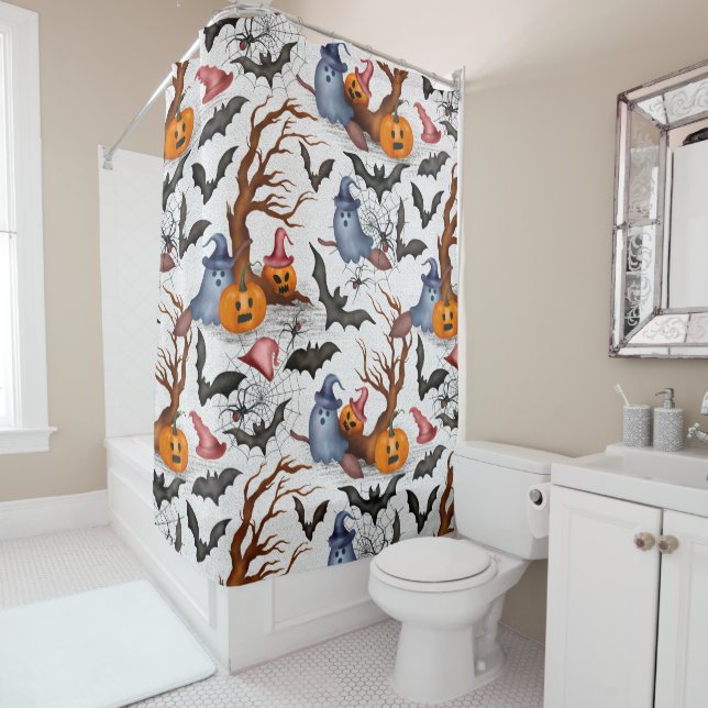 Cortina De Ducha Halloween Happy Spooky (In situ)