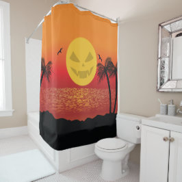 Cortina De Ducha Halloween tropical