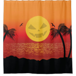 Cortina De Ducha Halloween tropical