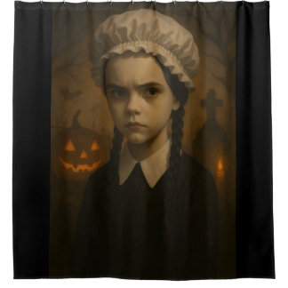 Cortina de ducha Halloween: Wednesday Addams