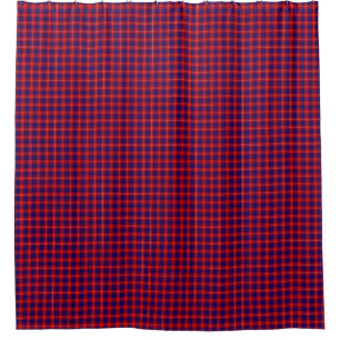 Cortina De Ducha Hamilton tartan azul violeta