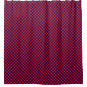 Cortina De Ducha Hamilton tartan azul violeta