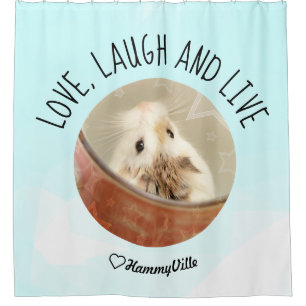 Cortina De Ducha HammyVille - Corte Hamster limpio y fresco