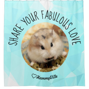 Cortina De Ducha HammyVille - Corte Hamster limpio y fresco