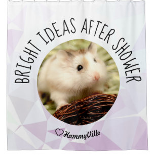 Cortina De Ducha HammyVille - Corte Hamster limpio y fresco