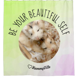 Cortina De Ducha HammyVille - Corte Hamster limpio y fresco