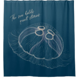 Cortina De Ducha Hand drawn Jellyfish Art 