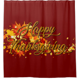Cortina De Ducha Happy Thanksgiving