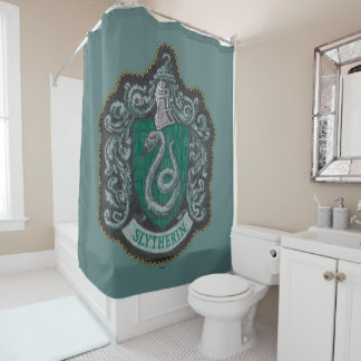 Cortina De Ducha Harry Potter | Escudo Retro Mighty Slytherin