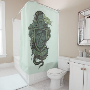 Cortina De Ducha Harry Potter   Escudo Slytherin