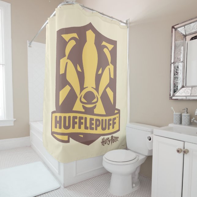 Cortina De Ducha HARRY POTTER™ | Escudo Summer Magic HUFFLEPUFF™ (In situ)
