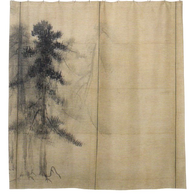 Cortina De Ducha Hasegawa Tōhaku Pine Trees (Anverso)