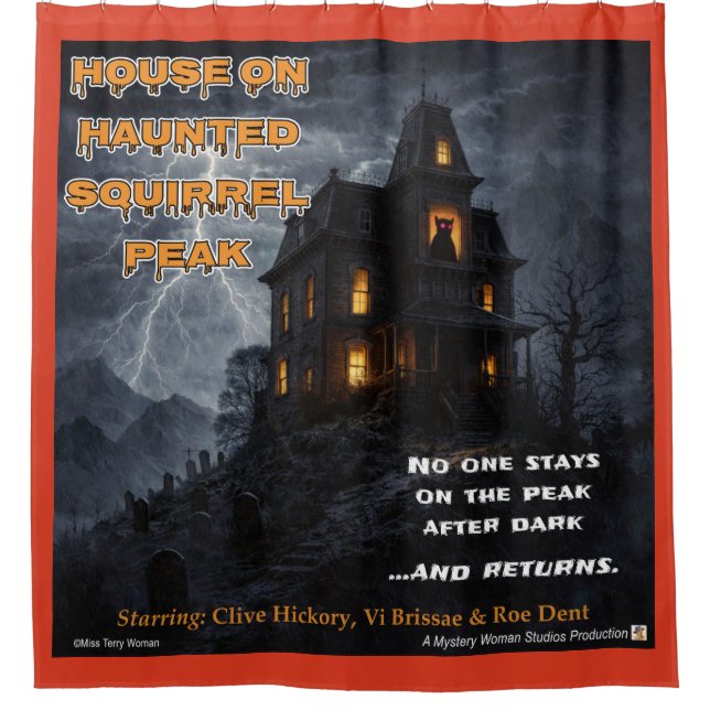 Cortina De Ducha Haunted Squirrel Peak (Anverso)