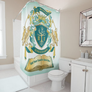 Cortina De Ducha Haz tu propio libro de árbol de emblemas clave co