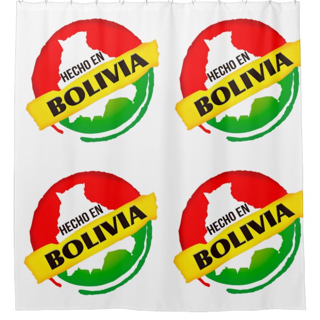 Cortina De Ducha Hecho en Bolivia (Anverso)