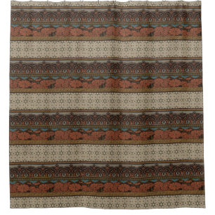 Cortina De Ducha Heirloom Textil con patrones decorativos