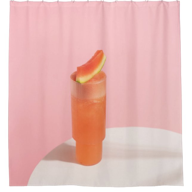 Cortina De Ducha Helado rosado en cono (Anverso)