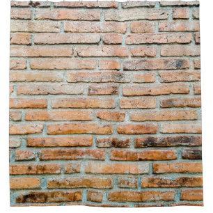 Cortina De Ducha Hermosa pared de ladrillo Viejo clasicabstrato, ar