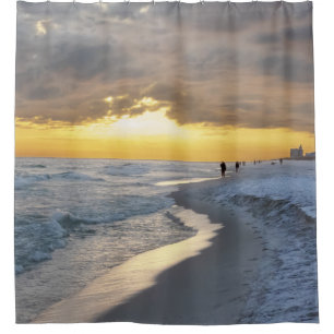 Cortina De Ducha Hermosa puesta de sol en Pensacola Beach, Florida