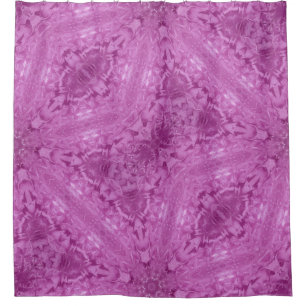 Cortina De Ducha Hermoso Chica Rosa Lace Kaleidoscope Patrón
