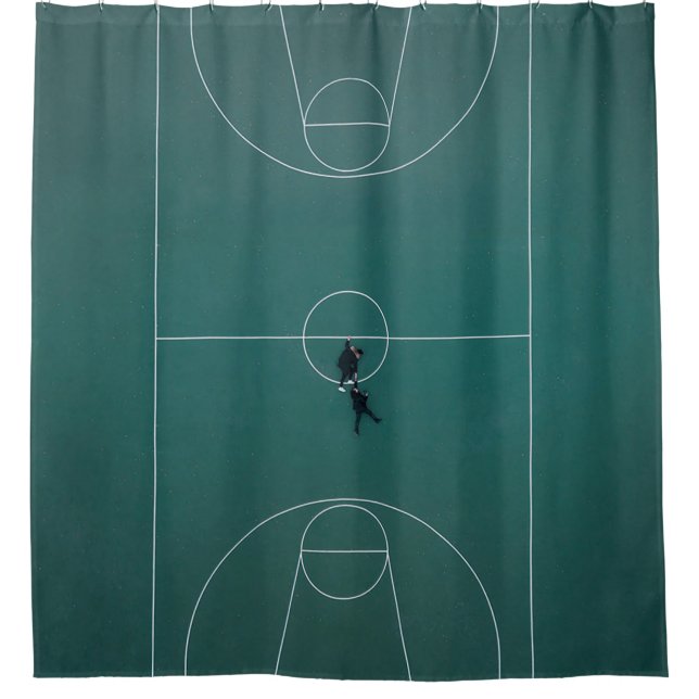 Cortina De Ducha Hermoso diseño de baloncesto (Anverso)