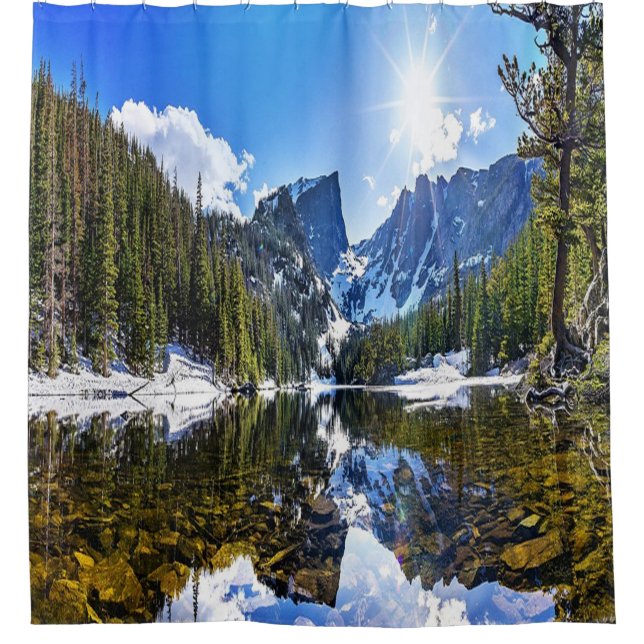 Cortina De Ducha Hermoso paisaje montañoso (Anverso)