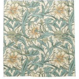 Cortina De Ducha Hermoso patrón de flores naturales Arte de Cottage