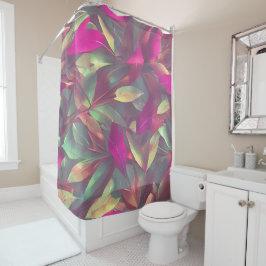 Cortina De Ducha Hermoso patrón de hojas irlandesas