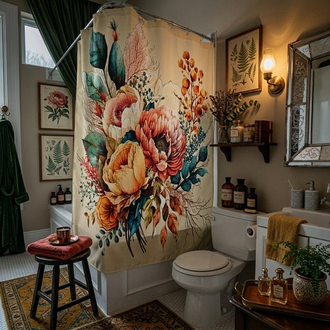 Cortina De Ducha Hermoso ramo boho de otoño (Subido por el creador)
