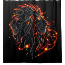 Cortina De Ducha „Herz des Löwen – In flammendem Gold“