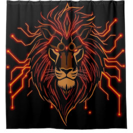 Cortina De Ducha „Herz des Löwen – In flammendem Gold“