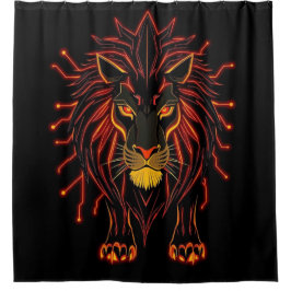 Cortina De Ducha „Herz des Löwen – In flammendem Gold“